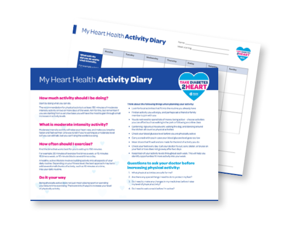 My heart health - Activity diary